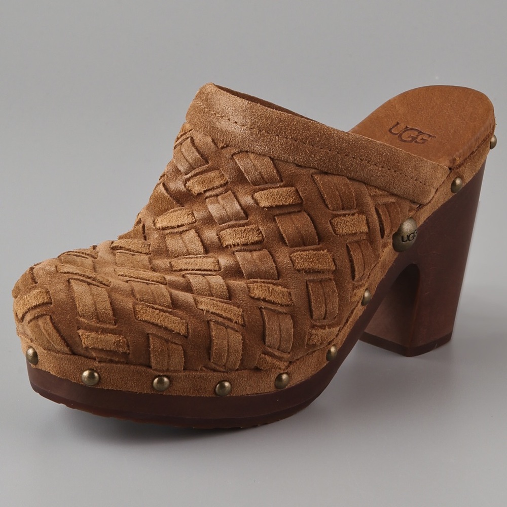 Authentic UGG Australia Arroyo Suede Weave Clogs